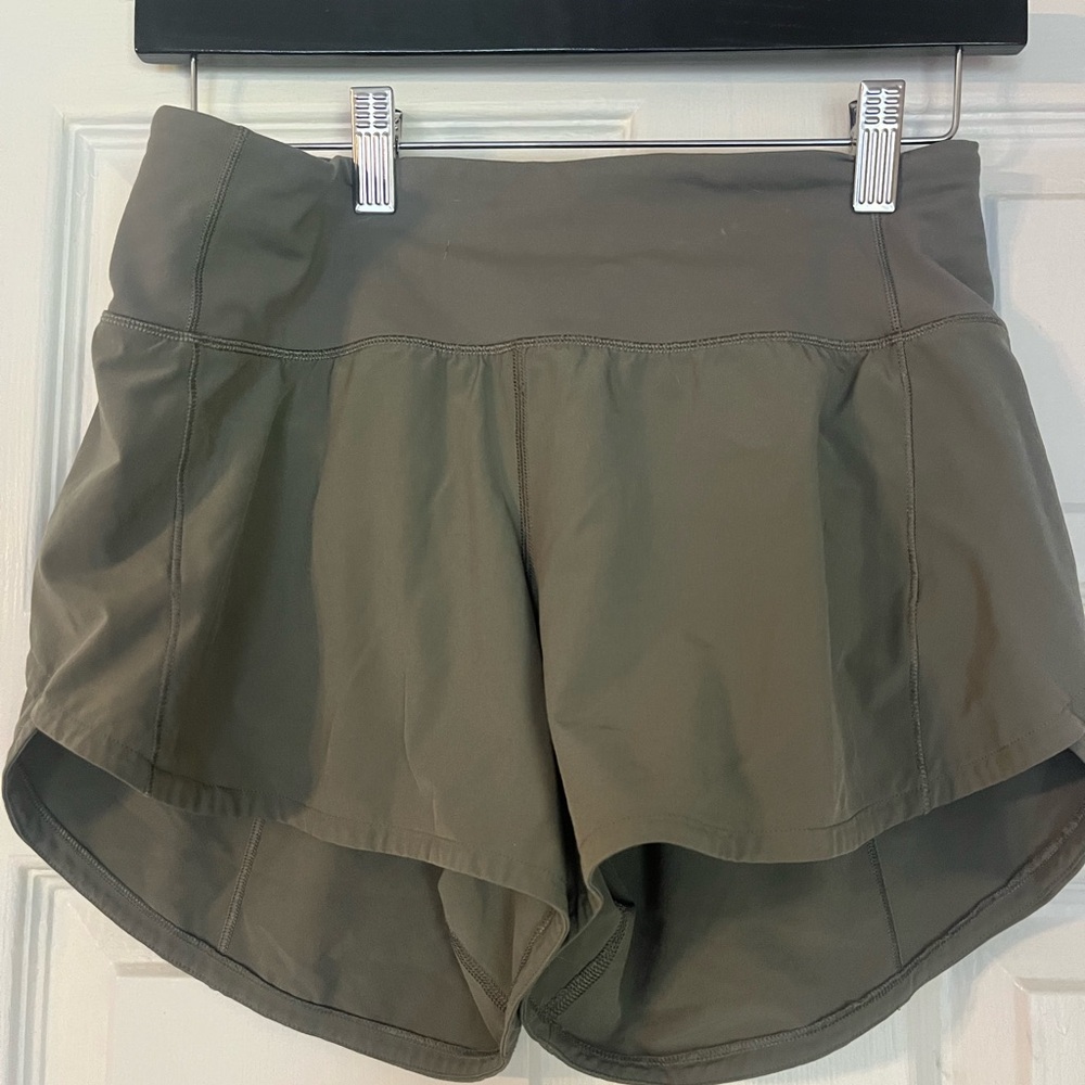 Lulu speed up shorts! Sage green